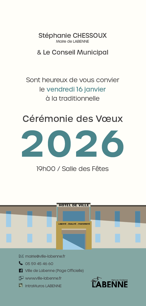 CARTE INVITATION VOEUX 20262