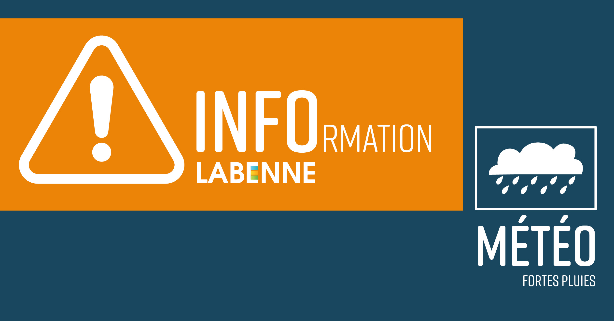Info météo / Fortes pluies annoncées sur LABENNE 29/01/2021