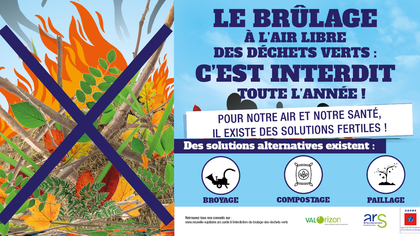 Brûlage à l'air libre des déchets verts - ARS - LABENNE