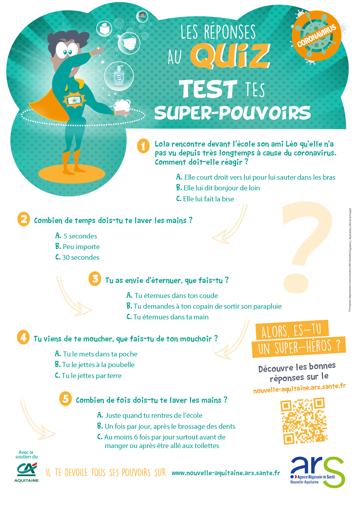 campagne covid special enfants affiche5 Quizz