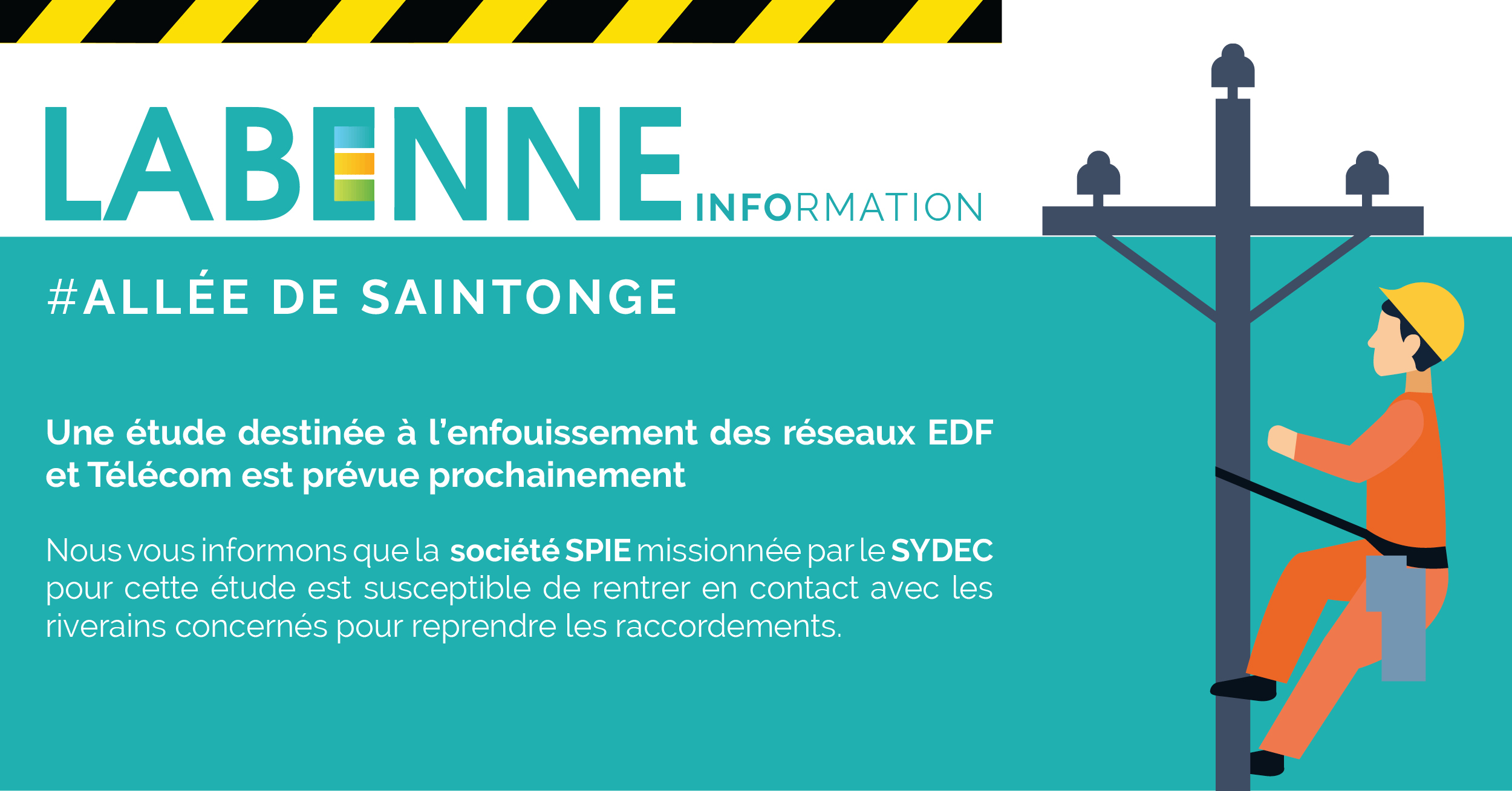 Info travaux / allée de Saintonge LABENNE